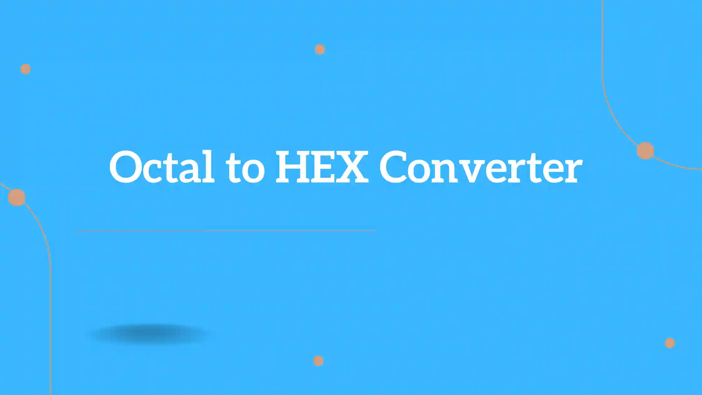 Octal to HEX Converter
